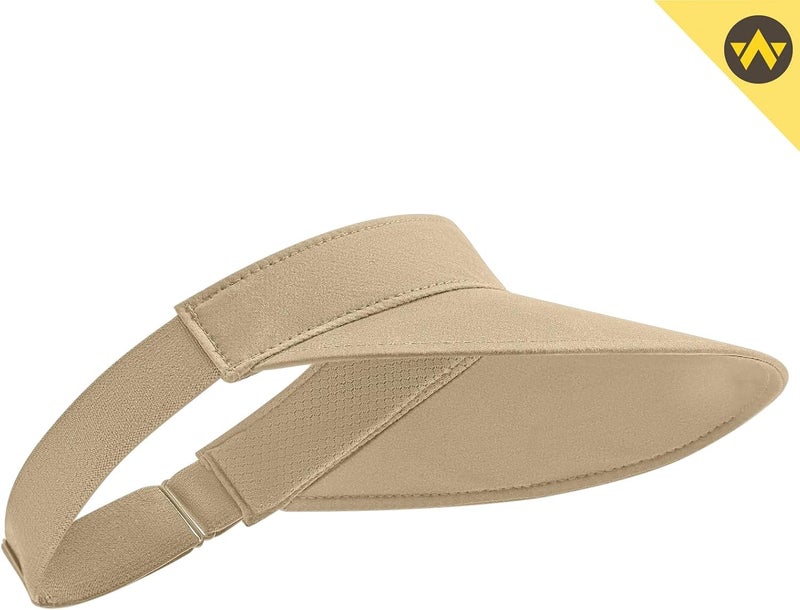 Wander Running Sun Visor Hats Wide Brim UV Protection Sports Golf Tennis Elastic Band Mesh Cap for Women - Image 5